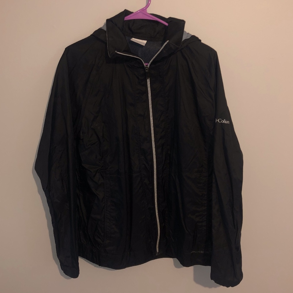 COLUMBIA SWITCHBACK HOODED RAIN JACKET SZ LARGE